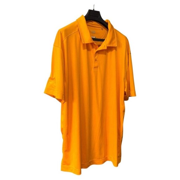 Cutter & Buck Seagate Mens yellow/gold Collared Short Sleeve Polo Shirt Size 3XB - Picture 1 of 4